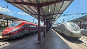 An iryo and a Talgo-Avril train have arrived at Madrid Chamartin