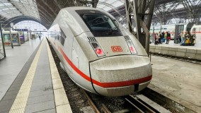An ICE 4 train has arrived in Leipzig