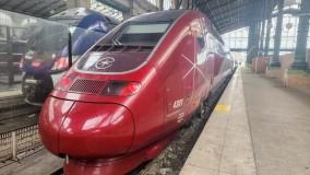 A Eurostar train from Amsterdam has arrived in Paris
