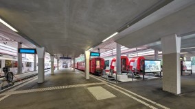 inside St Moritz station