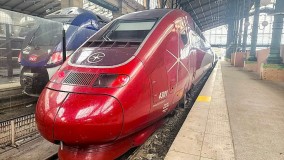 A Eurostar train from Amsterdam has arrived in Paris