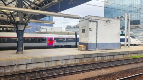 A TGV train at Bruxelles-Midi
