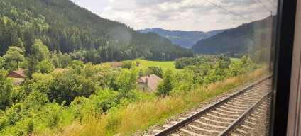 On the train from Vienna to Venice
