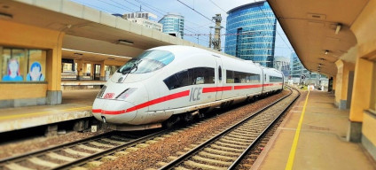 An ICE 3 (406) train on a Bruxelles - Frankfurt service