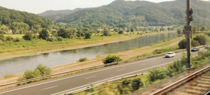 Travelling between Praha and Decin on Czechia's most spectacular rail route