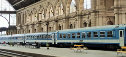 A MAV IC train in Budapest-Keleti station