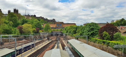 Edinburgh station has a fantastic location