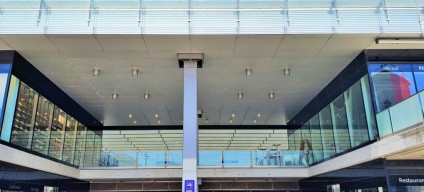 Bern station has multiple access points, this is the somewhat anonymous main entrance