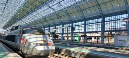 A TGV Atlantique train at Bordeaux Saint Jean station