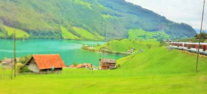 The Luzern to Interlaken Express takes a spectacular route passing four lakes