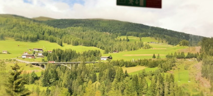 Threading through the Brenner Pass in summer