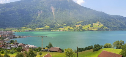 The spectacular view of the Zugersee between Zug and Arth-Goldau