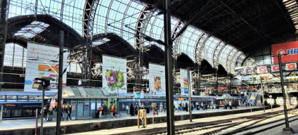 Arrive in Hamburg on a SJ EuroNight train from Stockholm