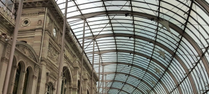 Strasbourg's magnificent station has cross-border local and regional trains on to Germany and Switzerland