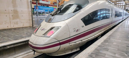 An (AVE 103) train has arrived in Madrid