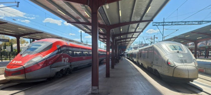 High speed trains at Madrid Chamartin