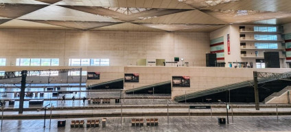 The arrivals hall at Zaragoza-Delicias