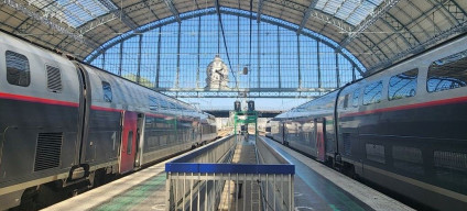 On the platform in Bordeaux-St-Jean