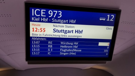 The info is showing the next station call and the connections which will be available