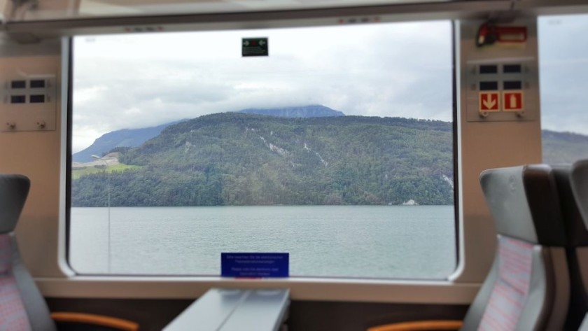 From a window on a Luzern - Interlaken Express train