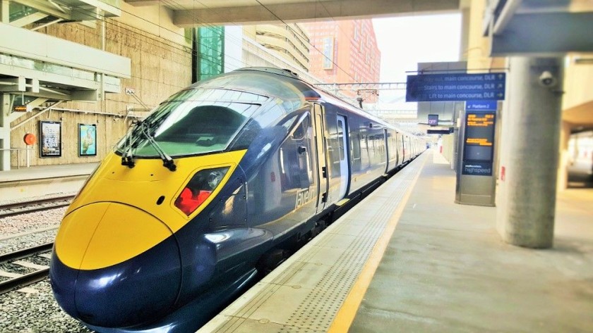 Javelin trains are streamlined for high speed service
