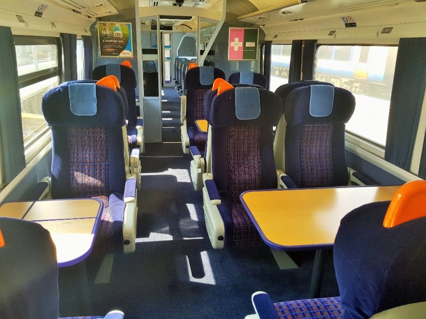The First Class seating area