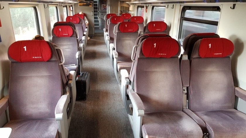 Lower deck 1st class seating