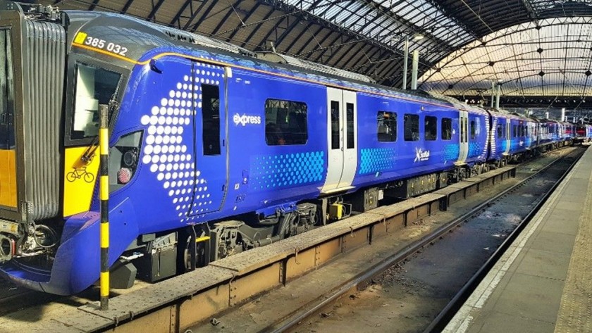 New electric trains operated by ScotRail