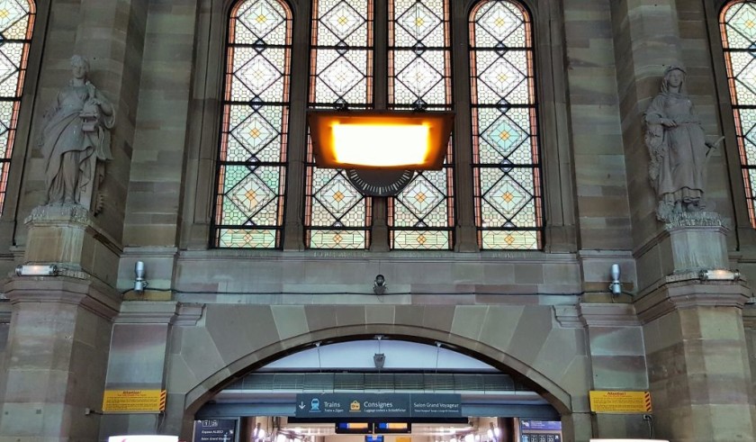 The entrance to the main passage way to the trains in the central hall
