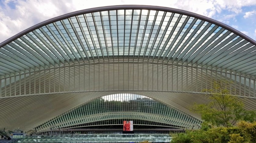 Approaching Liège-Guillemins from the city centre