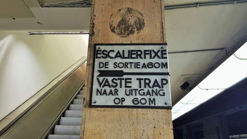 Many of the architectural details at the station have been preserved - but the modern signage is easier to follow