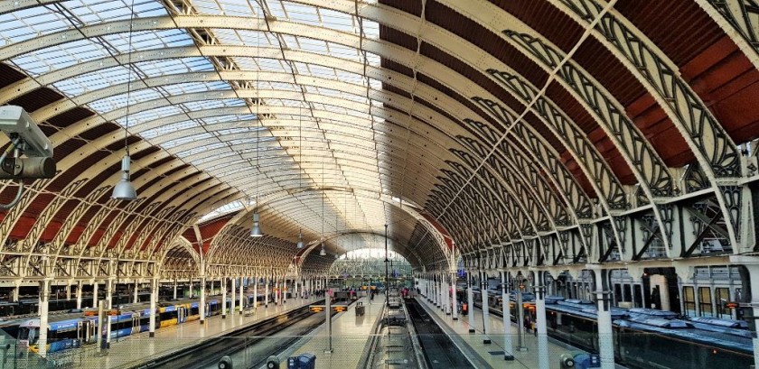 This magnificent arched roof at Paddington dates from 1854