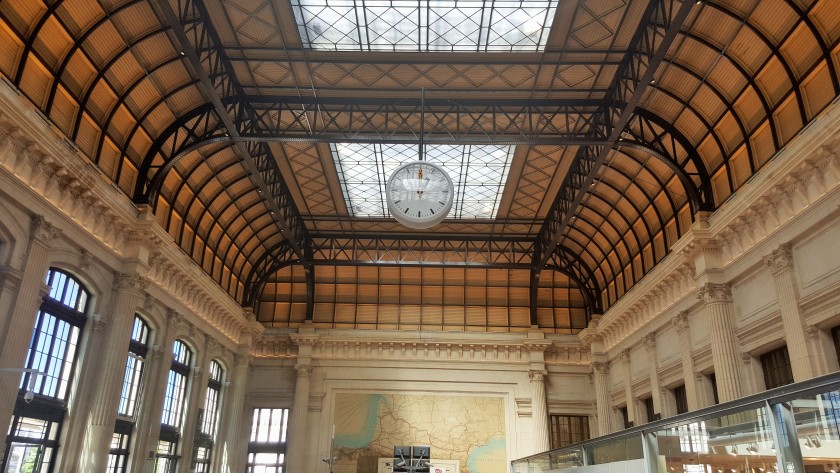 The beautifully restored main departure hall (Hall 1)