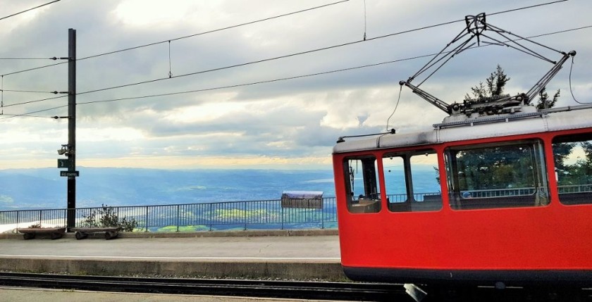 An idea is to leave the train up at Rigi-Staffel station and walk up to Rigi-Kulm