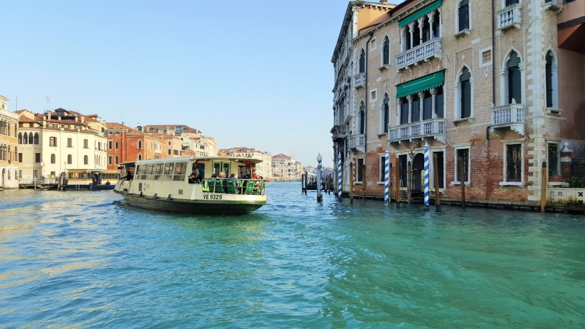 Taking the water bus down the Grand Canal is always a fabulous experience