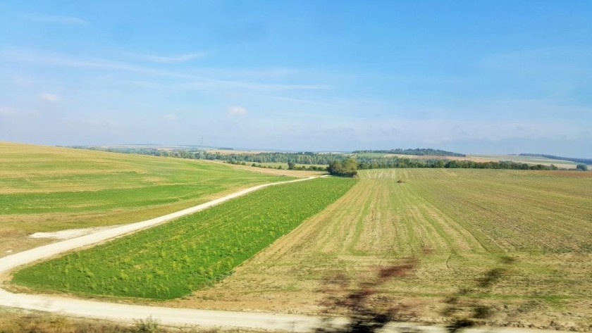 A typical view from the high speed line in France