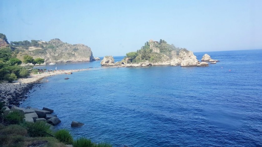 Some of the best scenery is to the north of Taormina