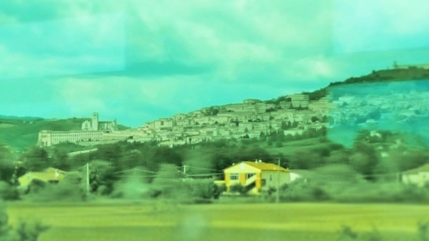 Approaching Assisi (apologies for the poor quality image)