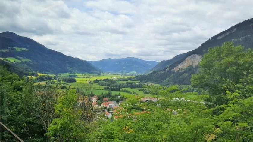 This view is on the left south of Leoben