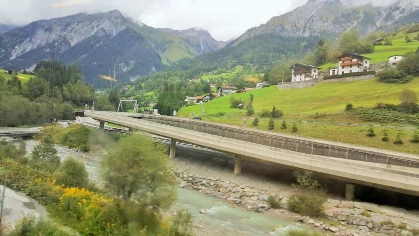 Between St Anton and Innsbruck, looking to the left