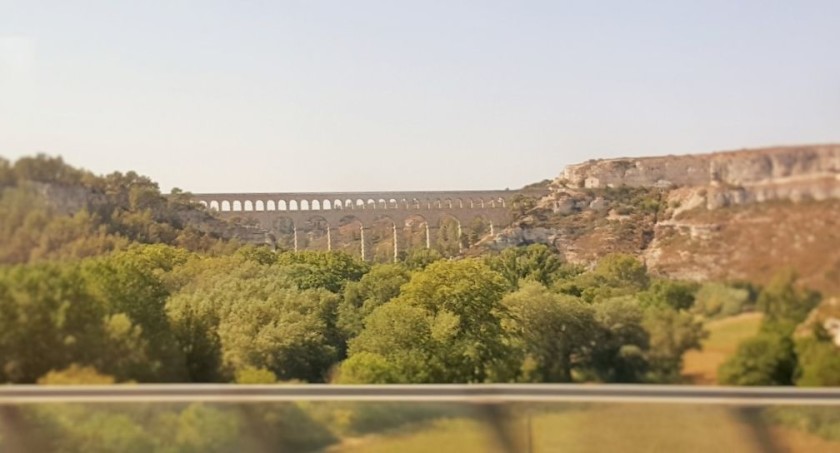 From the left of the train between Lyon and Avignon