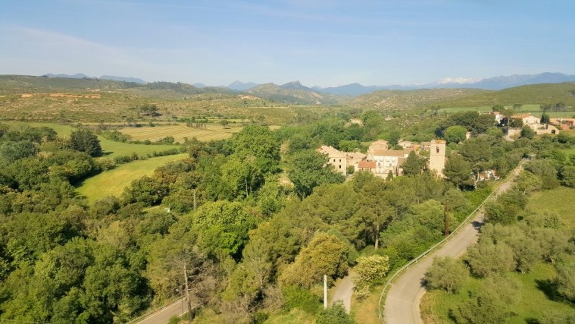 From the right of the train between Perpignan and Figueres