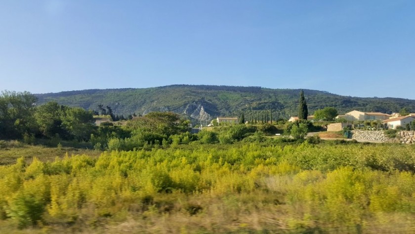 Heading across the countryside after departure from Narbonne