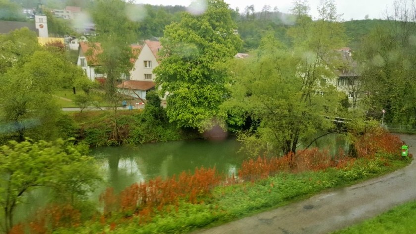Between  Basel and Delémont on a rainy day