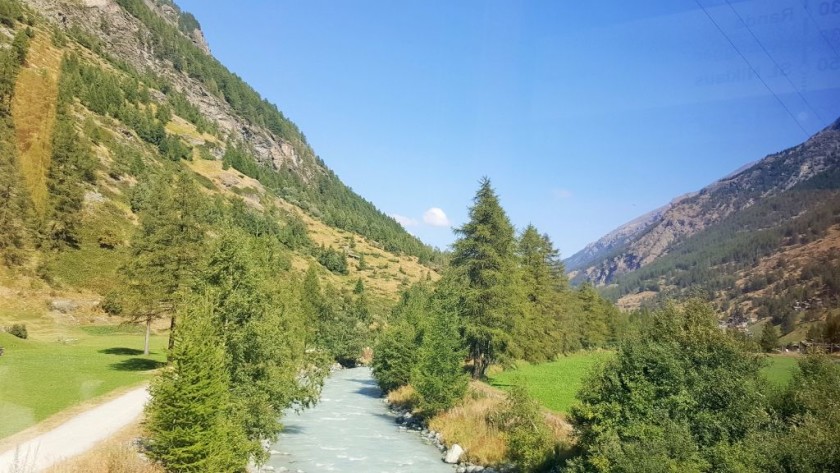 Crossing the river between Tasch and Zermatt
