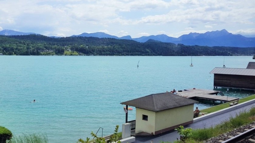 The Wothersee is on the right of the train between Villach and Klagenfurt