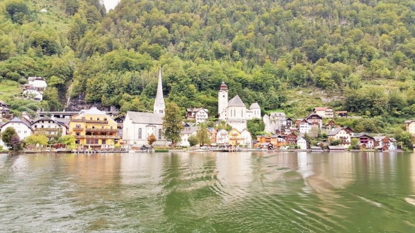Departing from Hallstatt and heading back to the station