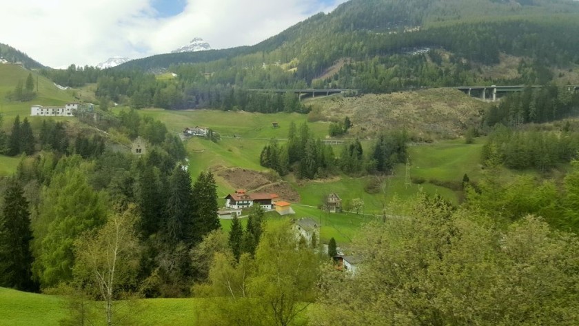 The railway shares the Brennero Pass with the autobahn