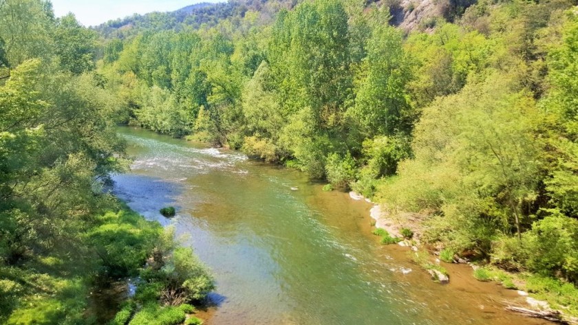 The train crosses numerous rivers - this is a journey which showcases an atypical side to Spain
