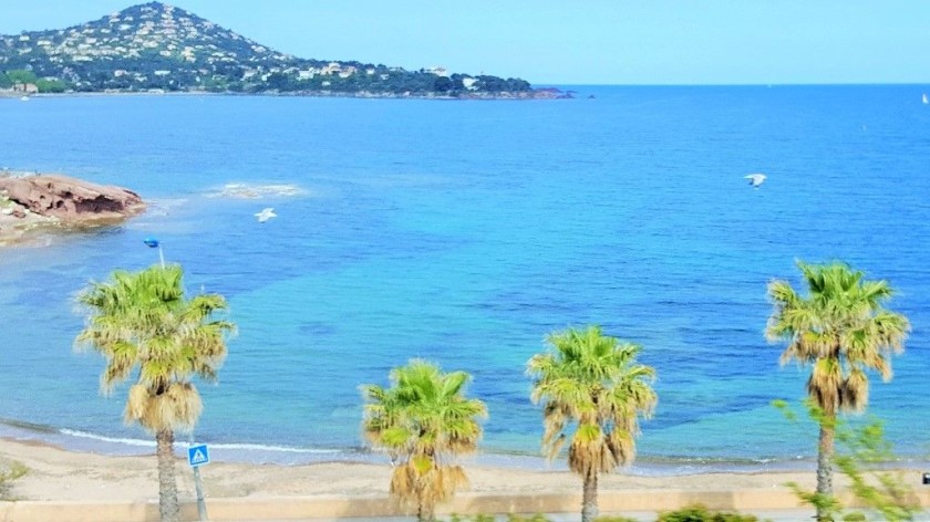 The stunning views of the coast can be seen after St Raphael